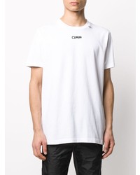 T-shirt à col rond imprimé blanc Off-White