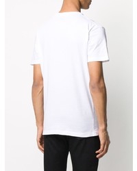 T-shirt à col rond imprimé blanc DSQUARED2