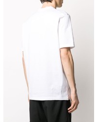 T-shirt à col rond imprimé blanc DSQUARED2