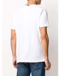 T-shirt à col rond imprimé blanc Tommy Hilfiger