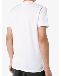 T-shirt à col rond imprimé blanc DSQUARED2