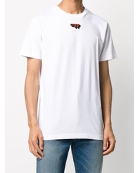 T-shirt à col rond imprimé blanc Off-White