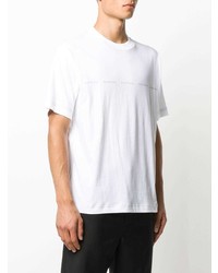 T-shirt à col rond imprimé blanc Acne Studios
