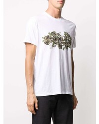 T-shirt à col rond imprimé blanc rag & bone