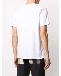 T-shirt à col rond imprimé blanc rag & bone