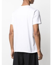 T-shirt à col rond imprimé blanc Just Cavalli