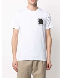 T-shirt à col rond imprimé blanc PS Paul Smith