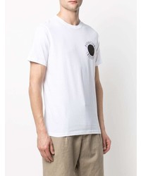 T-shirt à col rond imprimé blanc PS Paul Smith