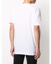 T-shirt à col rond imprimé blanc DSQUARED2