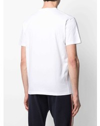 T-shirt à col rond imprimé blanc DSQUARED2