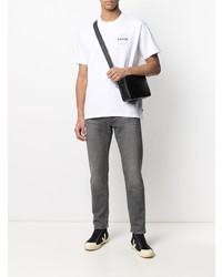 T-shirt à col rond imprimé blanc Levi's