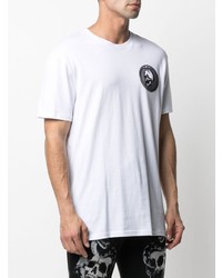 T-shirt à col rond imprimé blanc Philipp Plein