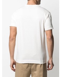 T-shirt à col rond imprimé blanc Emporio Armani