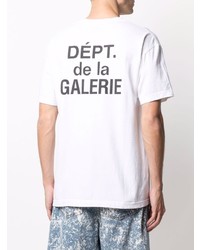 T-shirt à col rond imprimé blanc GALLERY DEPT.