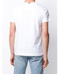 T-shirt à col rond imprimé blanc Tommy Hilfiger