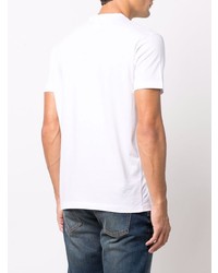 T-shirt à col rond imprimé blanc DSQUARED2