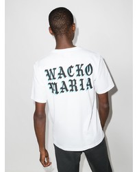 T-shirt à col rond imprimé blanc Wacko Maria