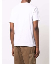 T-shirt à col rond imprimé blanc PS Paul Smith