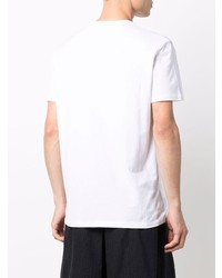 T-shirt à col rond imprimé blanc Alexander McQueen