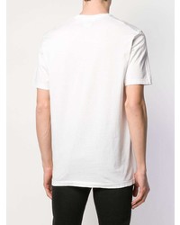 T-shirt à col rond imprimé blanc DSQUARED2