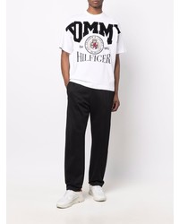 T-shirt à col rond imprimé blanc Tommy Hilfiger