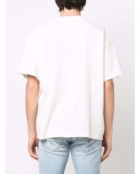 T-shirt à col rond imprimé blanc Represent