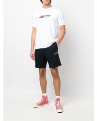 T-shirt à col rond imprimé blanc Tommy Hilfiger