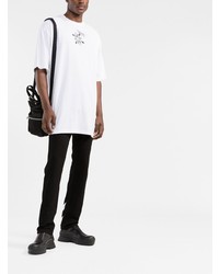 T-shirt à col rond imprimé blanc Off-White