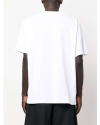 T-shirt à col rond imprimé blanc JW Anderson