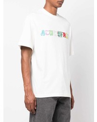 T-shirt à col rond imprimé blanc ACUPUNCTURE 1993