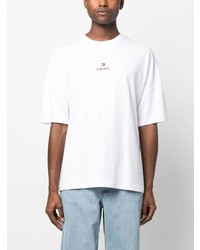 T-shirt à col rond imprimé blanc Tommy Jeans