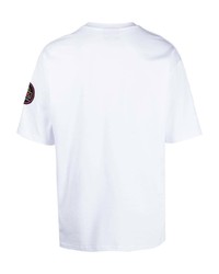 T-shirt à col rond imprimé blanc Mauna Kea