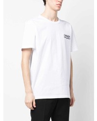 T-shirt à col rond imprimé blanc Alexander McQueen