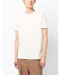 T-shirt à col rond imprimé blanc Emporio Armani