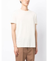 T-shirt à col rond imprimé blanc Emporio Armani