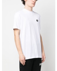 T-shirt à col rond imprimé blanc Philipp Plein