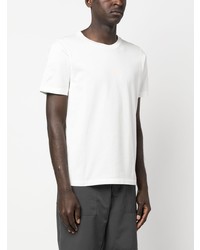 T-shirt à col rond imprimé blanc Stone Island Shadow Project