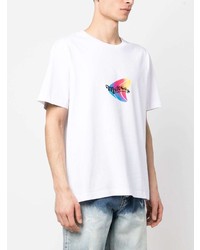 T-shirt à col rond imprimé blanc MSFTSrep