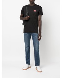 T-shirt à col rond imprimé blanc Levi's