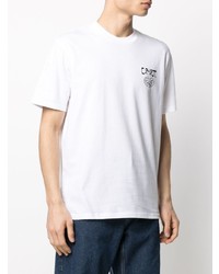 T-shirt à col rond imprimé blanc Carhartt WIP