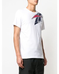 T-shirt à col rond imprimé blanc Reebok