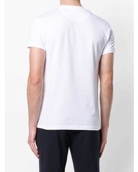 T-shirt à col rond imprimé blanc Valentino