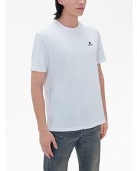 T-shirt à col rond imprimé blanc Amiri