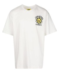 T-shirt à col rond imprimé blanc MA®KET