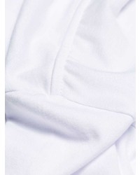 T-shirt à col rond imprimé blanc Alexander McQueen