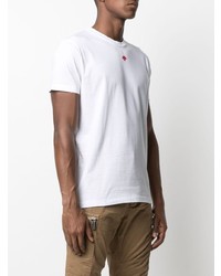 T-shirt à col rond imprimé blanc DSQUARED2