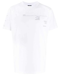 T-shirt à col rond imprimé blanc Marcelo Burlon County of Milan