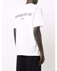 T-shirt à col rond imprimé blanc Ih Nom Uh Nit