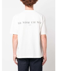 T-shirt à col rond imprimé blanc Ih Nom Uh Nit