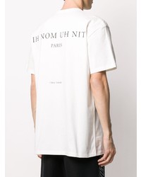 T-shirt à col rond imprimé blanc Ih Nom Uh Nit